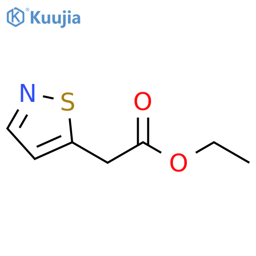 5-Isothiazoleacetic acid, ethyl ester structure
