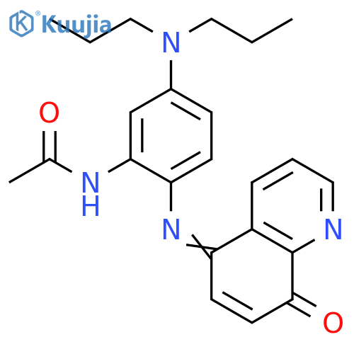 Acetamide,N-[5-(dipropylamino)-2-[(8-oxo-5(8H)-quinolinylidene)amino]phenyl]- structure