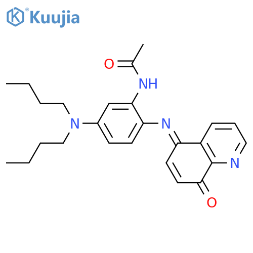 Acetamide,N-[5-(dibutylamino)-2-[(8-oxo-5(8H)-quinolinylidene)amino]phenyl]- structure
