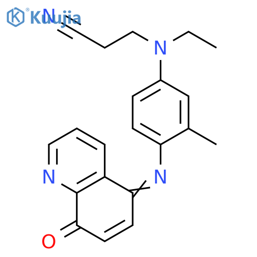 Propanenitrile,3-[ethyl[3-methyl-4-[(8-oxo-5(8H)-quinolinylidene)amino]phenyl]amino]- structure