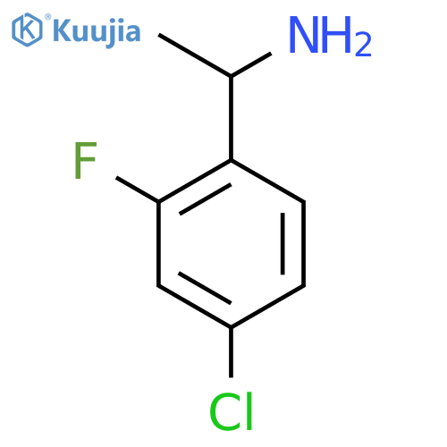 1-(4-Chloro-2-fluorophenyl)ethan-1-amine structure