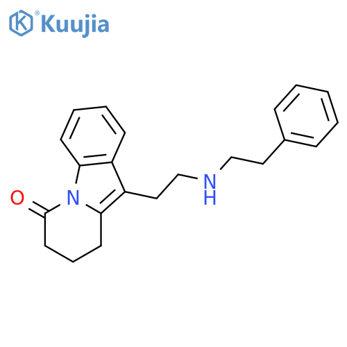Pyrido[1,2-a]indol-6(7H)-one, 8,9-dihydro-10-[2-[(2-phenylethyl)amino]ethyl]- structure