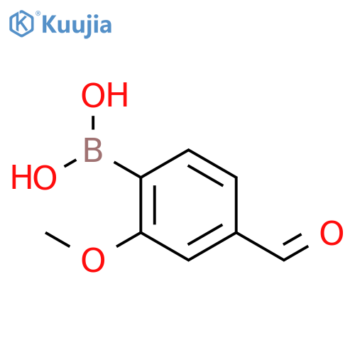 (4-Formyl-2-methoxyphenyl)boronic acid structure