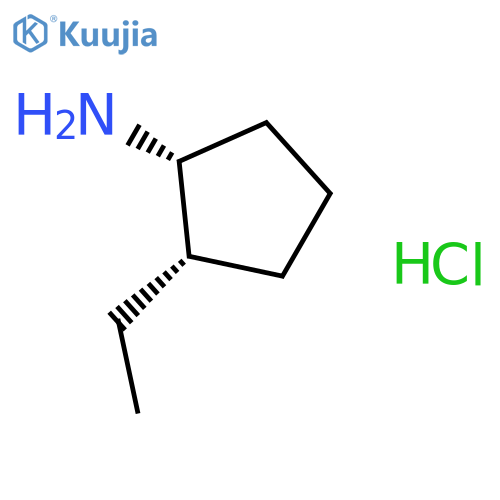 Cyclopentanamine, 2-ethyl-, hydrochloride, (1R-cis)- structure