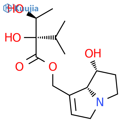 Butanoic acid,2,3-dihydroxy-2-(1-methylethyl)-,[(1R,7aR)-2,3,5,7a-tetrahydro-1-hydroxy-1H-pyrrolizin-7-yl]methyl ester,(2S,3S)- structure