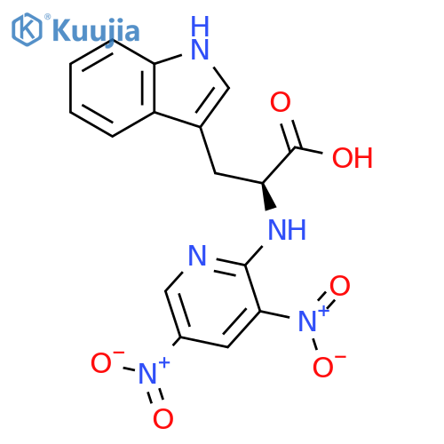 Tryptophan,N-(3,5-dinitro-2-pyridinyl)- structure