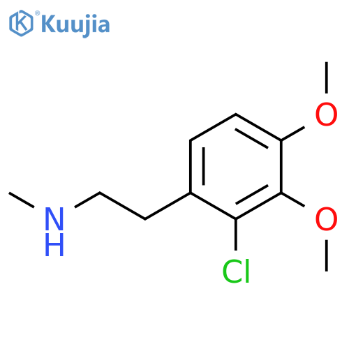 2-(2-chloro-3,4-dimethoxyphenyl)ethyl(methyl)amine structure