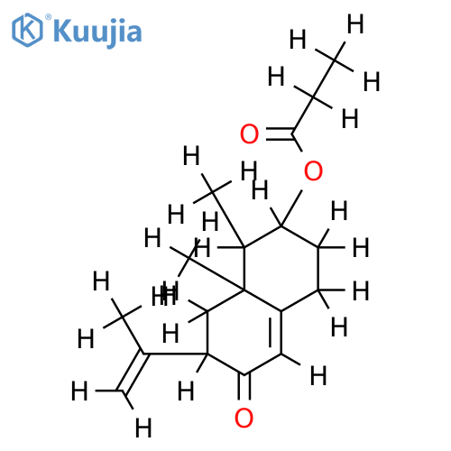 3alpha-propionyloxy-7beta-eremophila-9,11-dien-8-one structure