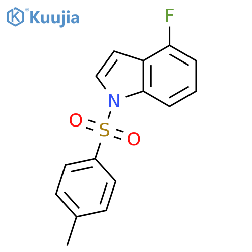 1H-Indole, 4-fluoro-1-[(4-methylphenyl)sulfonyl]- structure