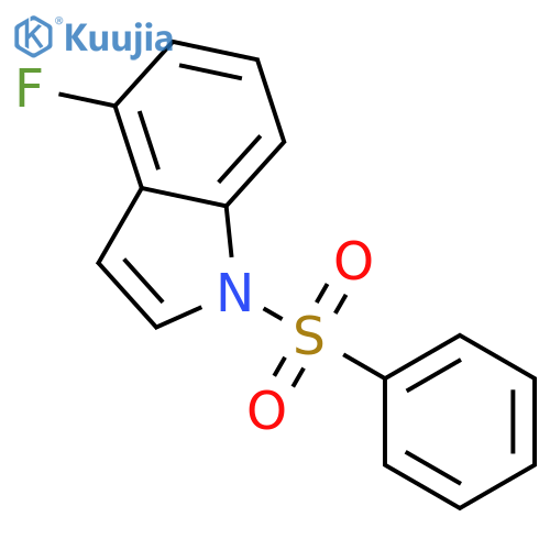 4-Fluoro-1-benzosulfonyl-1H-indole structure