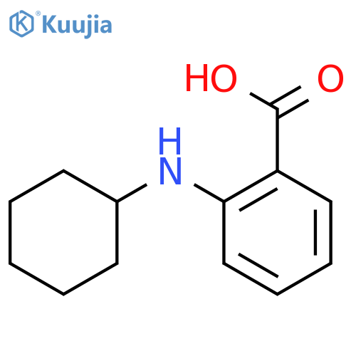 2-(Cyclohexylamino)benzoic acid structure