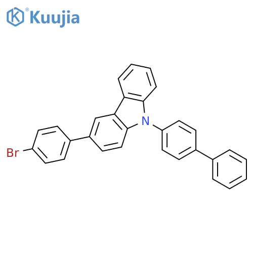 9-(1,1'-Biphenyl-4-yl)-3-(4-bromophenyl)-9H-carbazole structure