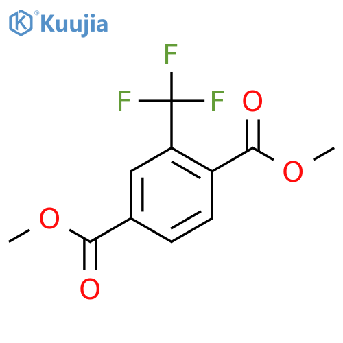 1,4-Benzenedicarboxylic acid, 2-(trifluoromethyl)-, dimethyl ester structure
