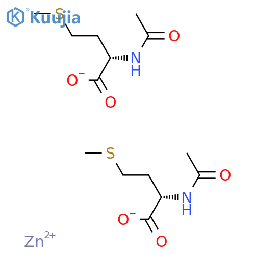 Zinc, bis[N-(acetyl-kO)-L-methioninato-kO]-, (T-4)- (9CI) structure