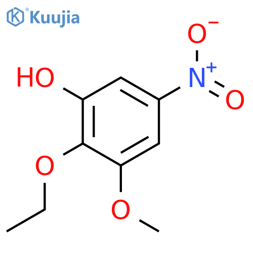 Phenol,2-ethoxy-3-methoxy-5-nitro- structure