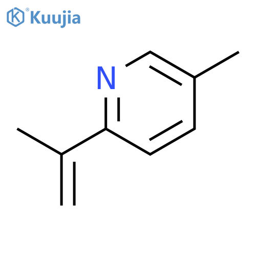 Pyridine,5-methyl-2-(1-methylethenyl)- structure