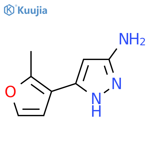 5-(2-Methylfuran-3-yl)-2H-pyrazol-3-ylamine structure