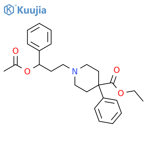 4-Piperidinecarboxylic acid, 1-[3-(acetyloxy)-3-phenylpropyl]-4-phenyl-,ethyl ester structure