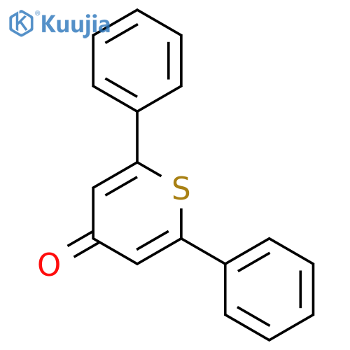 2,6-Diphenyl-4H-thiopyran-4-one structure
