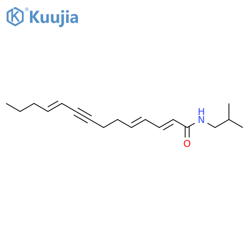 2,4,10-Tetradecatrien-8-ynoic acid; (2E,4E,10E)-form, 2-Methylpropylamide structure