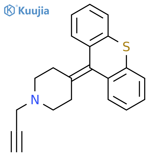 Piperidine, 1-(2-propynyl)-4-(9H-thioxanthen-9-ylidene)- structure