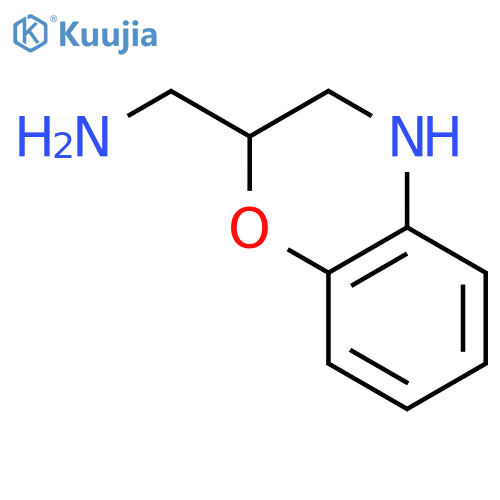 (3,4-Dihydro-2H-benzo[b][1,4]oxazin-2-yl)methanamine structure