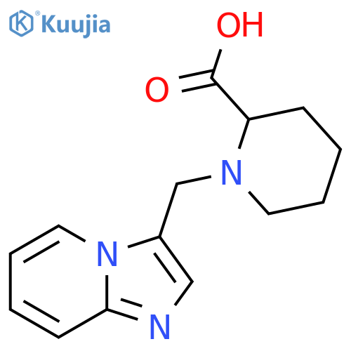 1-(Imidazo[1,2-a]pyridin-3-ylmethyl)piperidine-2-carboxylic acid structure