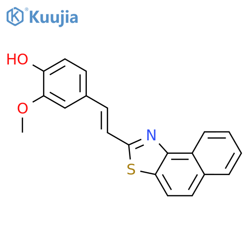 Phenol, 2-methoxy-4-(2-naphtho[1,2-d]thiazol-2-ylethenyl)- structure