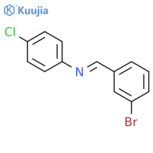 Benzenamine, N-[(3-bromophenyl)methylene]-4-chloro- structure