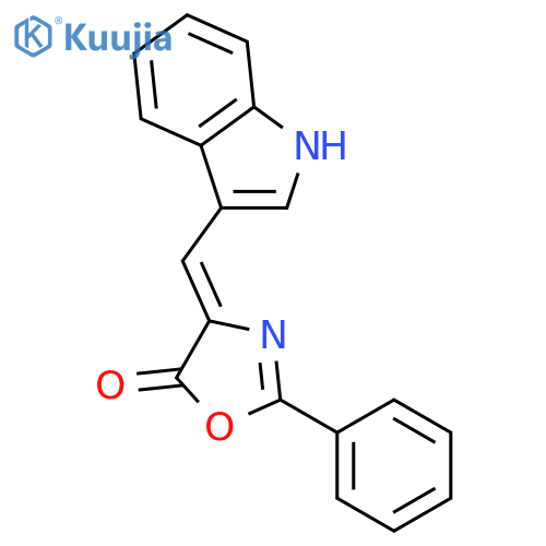 (4Z)-4-(1H-Indol-3-ylmethylene)-2-phenyl-1,3-oxazol-5(4H)-one structure