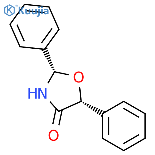 4-Oxazolidinone, 2,5-diphenyl-, cis-(±)- structure