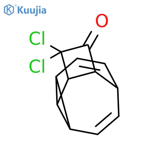Tetracyclo[5.3.2.02,10.03,6]dodeca-8,11-dien-5-one, 4,4-dichloro- structure