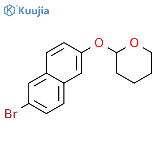 2H-PYRAN, 2-[(6-BROMO-2-NAPHTHALENYL)OXY]TETRAHYDRO- structure