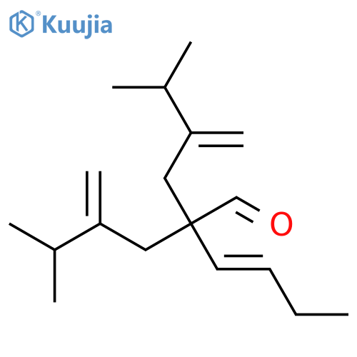 3-Hexenal, 2,2-bis(3-methyl-2-methylenebutyl)-, (E)- structure