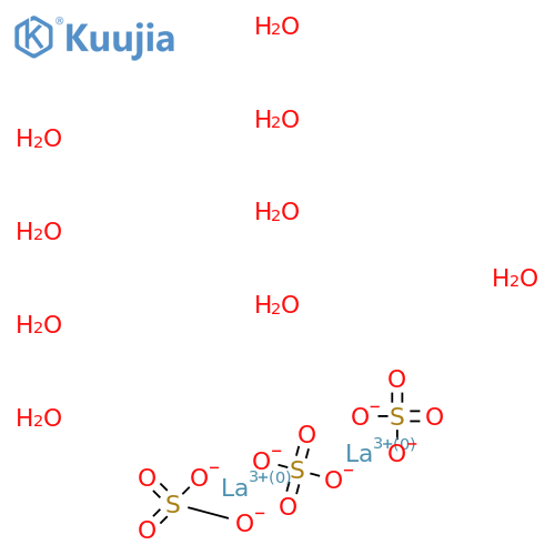 Sulfuric acid,lanthanum(3+) salt (3:2), nonahydrate (8CI,9CI) structure