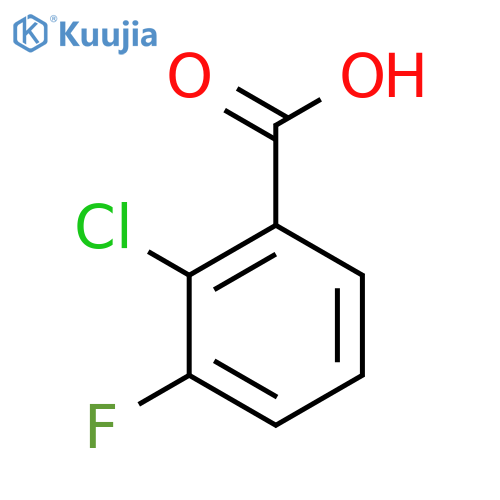 2-Chloro-3-fluorobenzoic acid structure