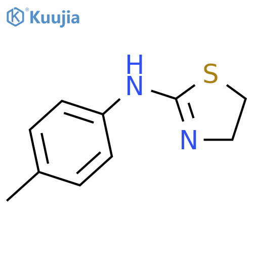 N-(4-methylphenyl)-4,5-dihydro-1,3-thiazol-2-amine structure