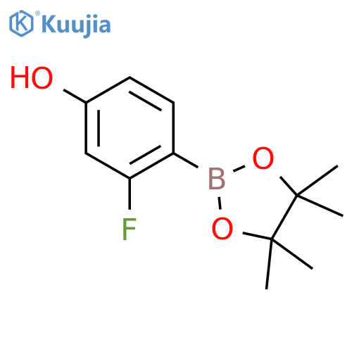 3-Fluoro-4-(4,4,5,5-tetramethyl-1,3,2-dioxaborolan-2-yl)phenol structure