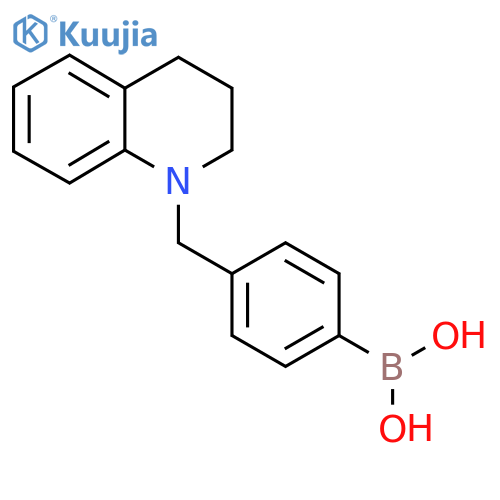 [4-(3,4-Dihydro-2H-quinolin-1-ylmethyl)phenyl]boronic acid structure