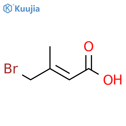 2-Butenoicacid, 4-bromo-3-methyl- structure