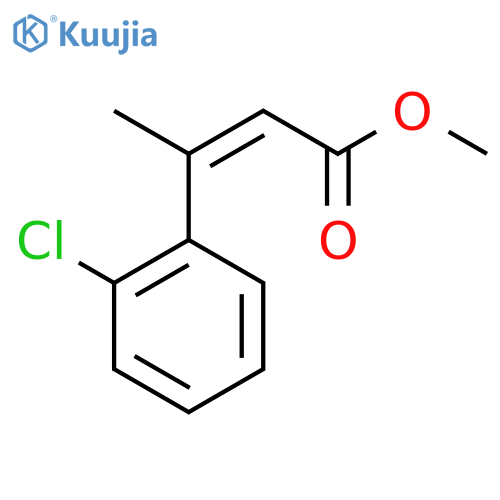methyl (2Z)-3-(2-chlorophenyl)but-2-enoate structure