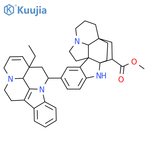 6H,13aH-3a,5a-Ethano-1H-indolizino[8,1-cd]carbazole-5-carboxylicacid, 9-[(3a,14a,16a)-17,18-didehydro-14,15-dihydroeburnamenin-14-yl]-2,3,4,5,11,12-hexahydro-,methyl ester, (3aR,5R,5aR,10bR,13aS)- (9CI) structure