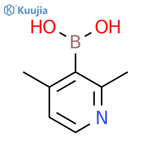 (2,4-dimethylpyridin-3-yl)boronic acid structure