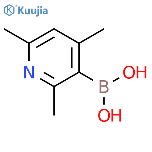 (2,4,6-Trimethylpyridin-3-yl)boronic acid structure
