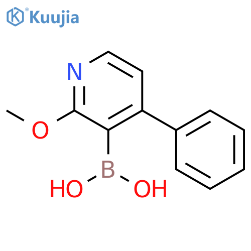 (2-Methoxy-4-phenylpyridin-3-yl)boronic acid structure