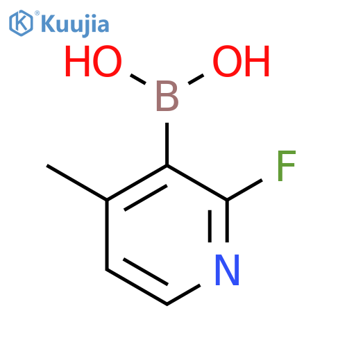 (2-Fluoro-4-methylpyridin-3-yl)boronic acid structure