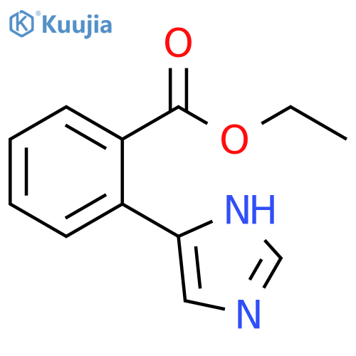 2-(1H-imidazol-5-yl)-Benzoic acid ethyl ester structure