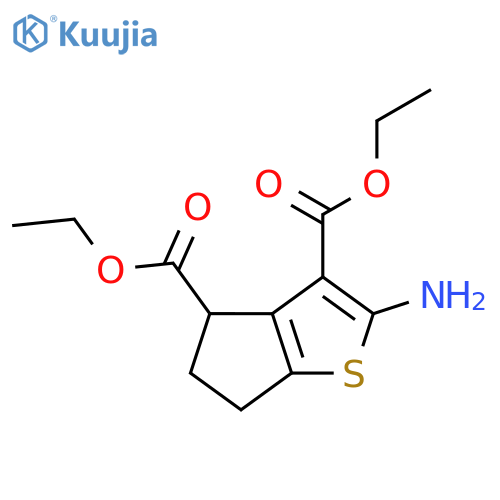 diethyl 2-amino-5,6-dihydro-4H-cyclopenta[b]thiophene-3,4-dicarboxylate structure
