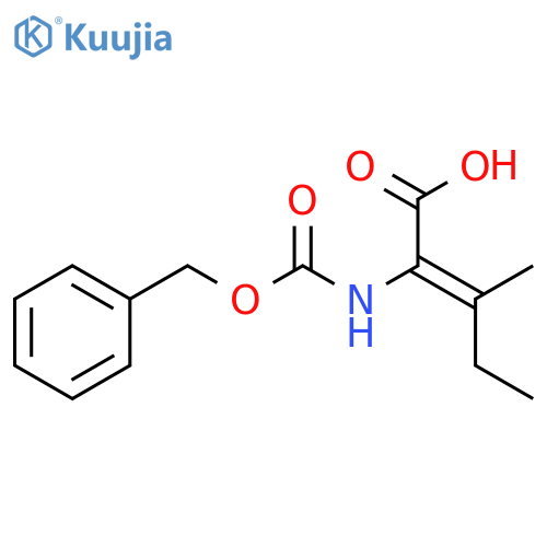 2-Pentenoic acid, 3-methyl-2-[[(phenylmethoxy)carbonyl]amino]-, (2Z)- structure
