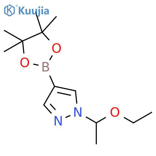 1-(1-ethoxyethyl)-4-(tetramethyl-1,3,2-dioxaborolan-2-yl)-1H-pyrazole structure